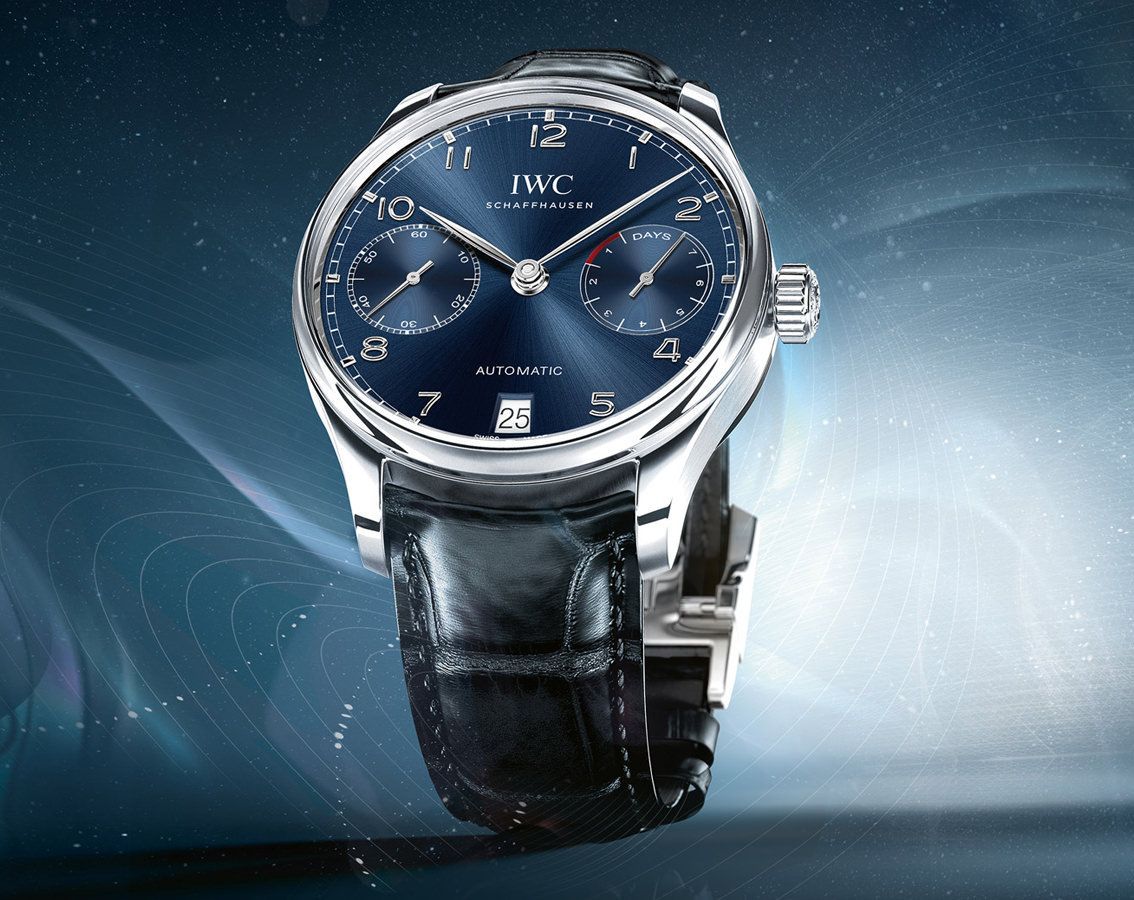 IWC Portugieser  Blue Dial 42.3 mm Automatic Watch For Men - 2