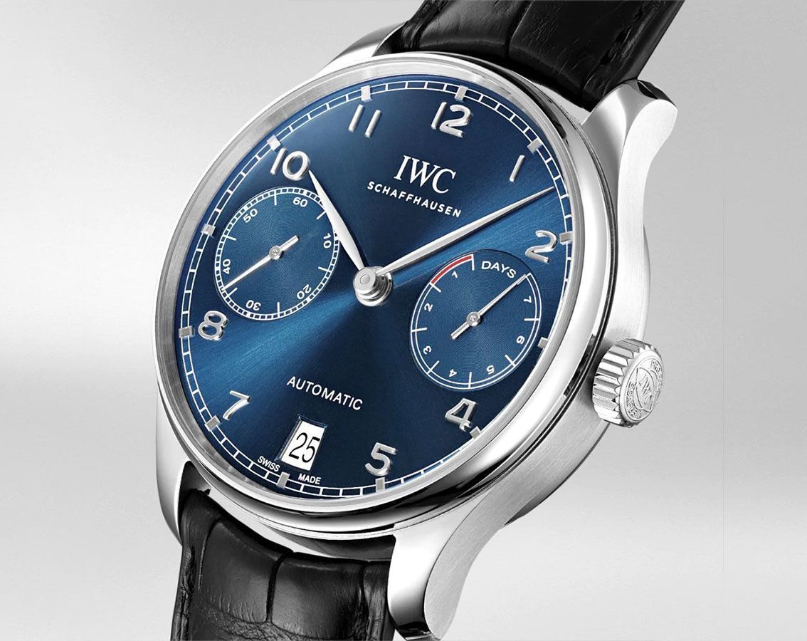 IWC Portugieser  Blue Dial 42.3 mm Automatic Watch For Men - 3