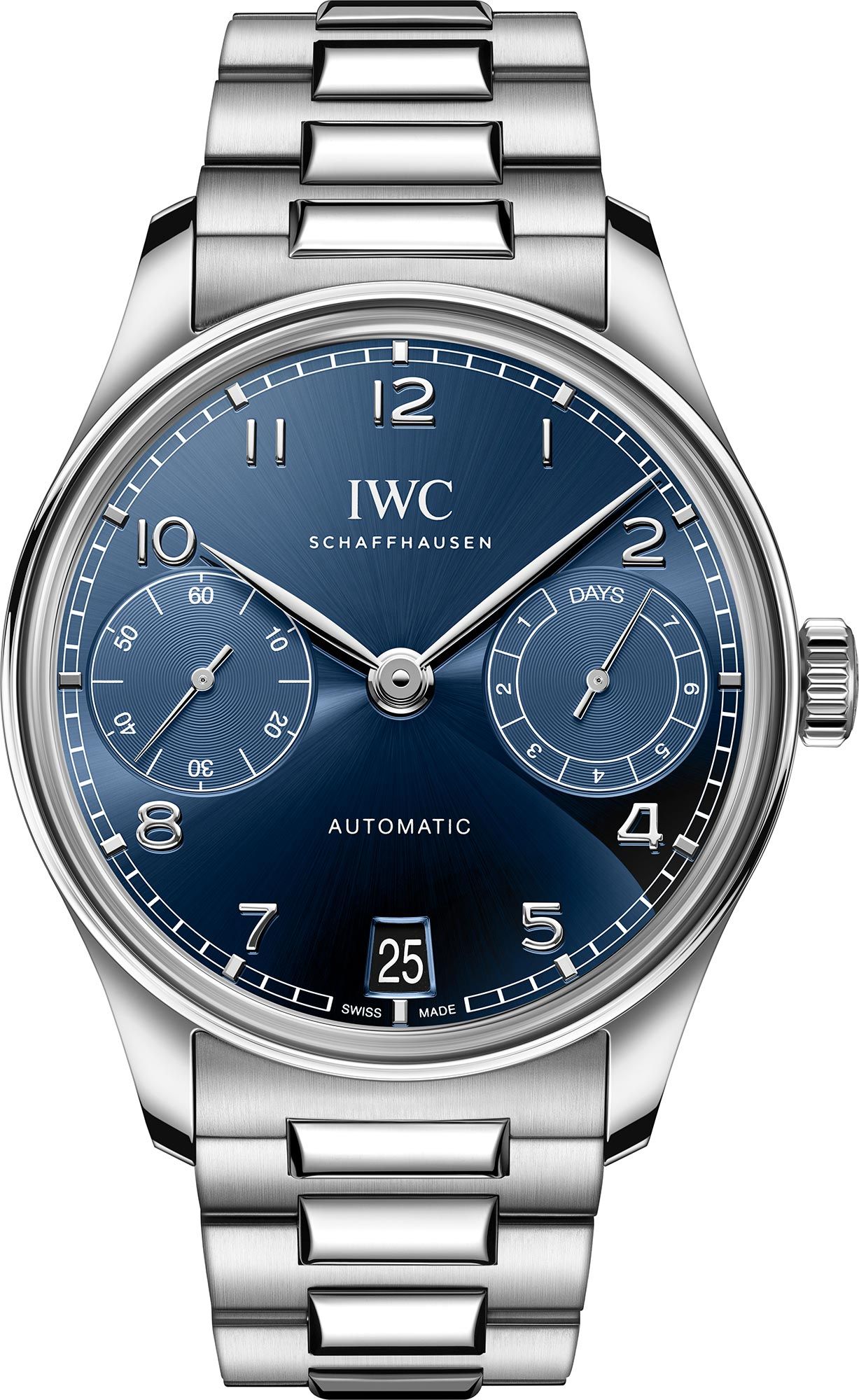 IWC Portugieser  Blue Dial 42.4 mm Automatic Watch For Men - 1