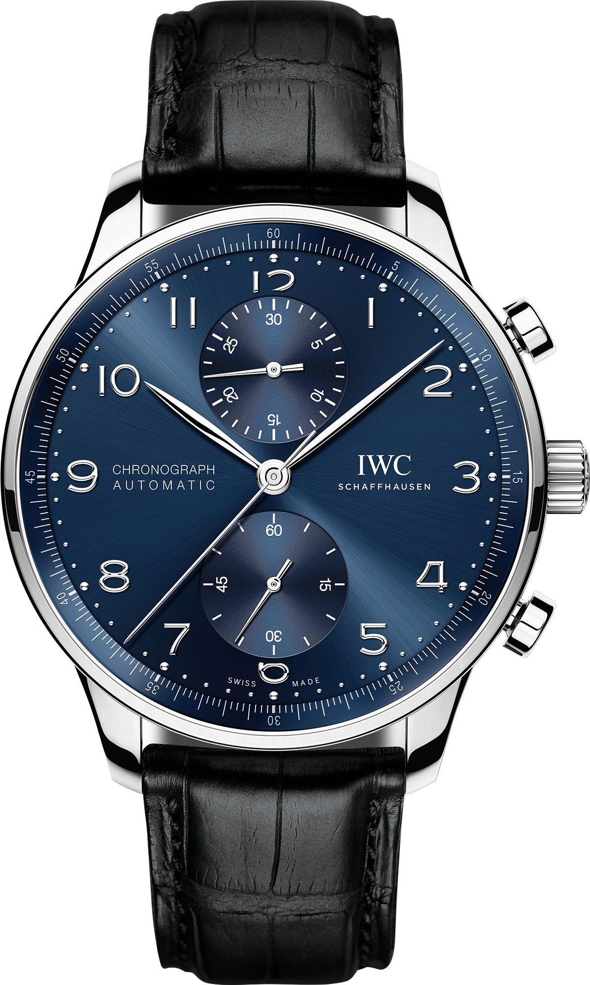 IWC Portugieser  Blue Dial 41 mm Automatic Watch For Men - 1