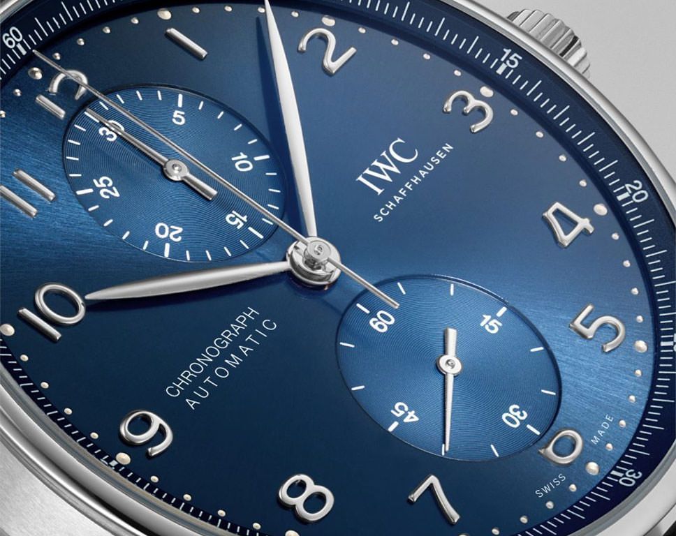 IWC Portugieser  Blue Dial 41 mm Automatic Watch For Men - 5