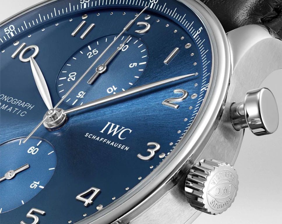 IWC Portugieser  Blue Dial 41 mm Automatic Watch For Men - 6