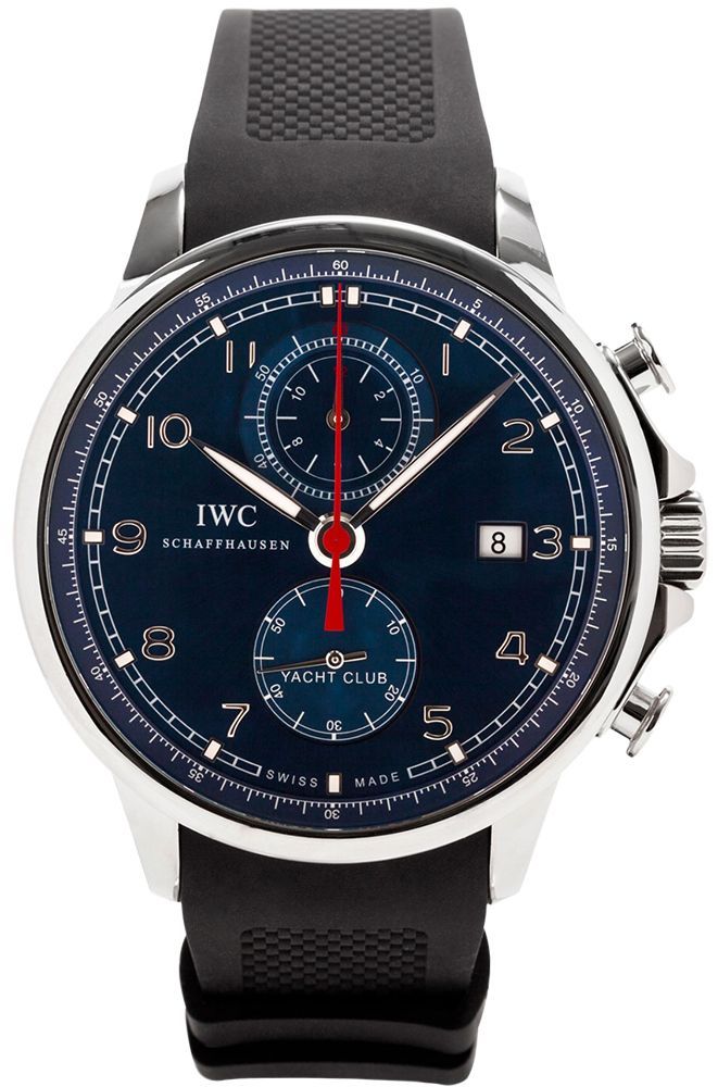 IWC Portuguese Yacht Club Chronograph Blue Dial 45 mm Automatic Watch For Men - 1