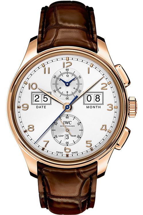 IWC Perpetual Calendar 45 mm Watch in Silver Dial