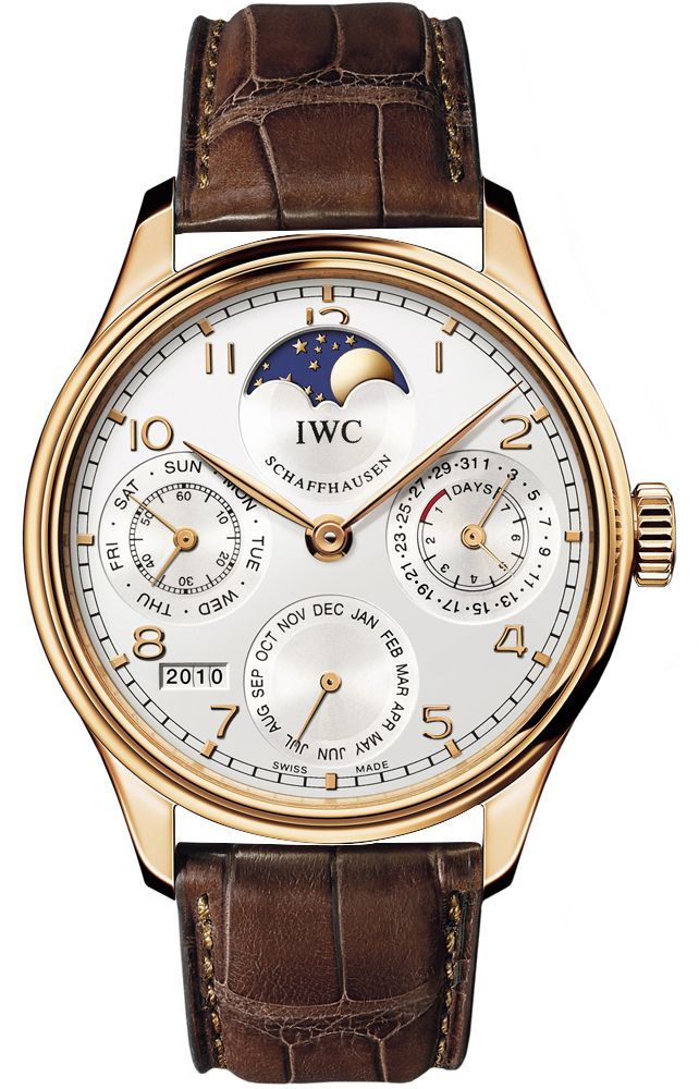 IWC Portuguese Perpetual Calendar Silver Dial 44 mm Automatic Watch For Men - 1