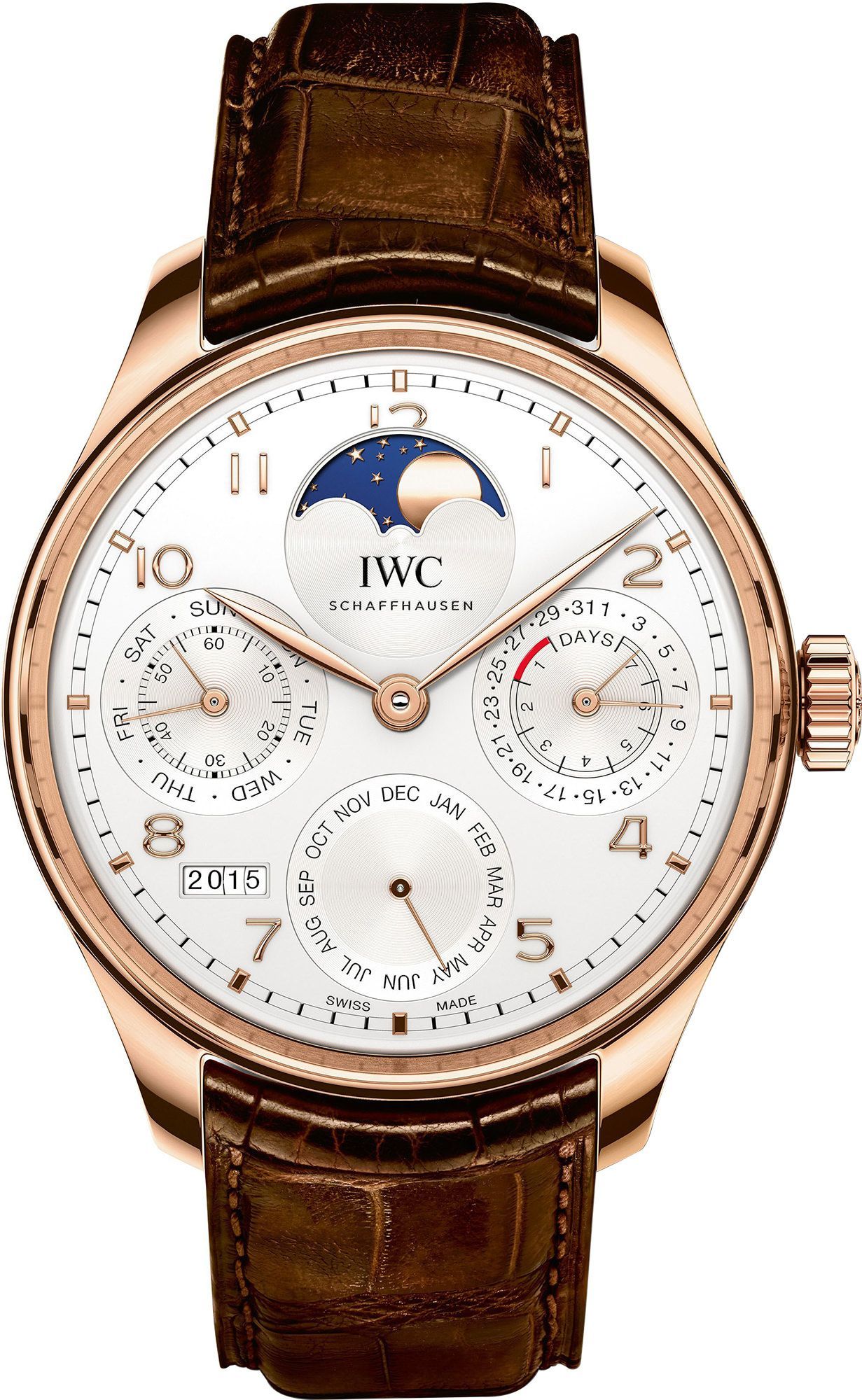 IWC Portugieser  White Dial 44.2 mm Automatic Watch For Men - 1