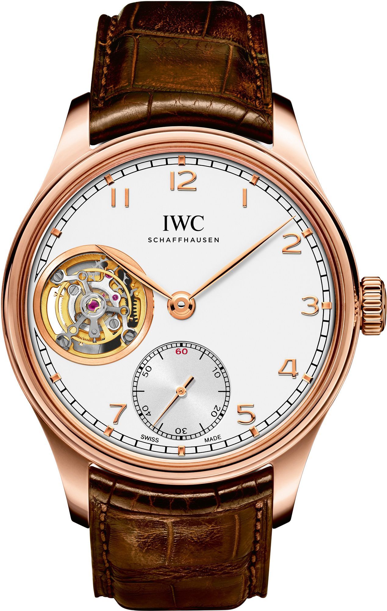 IWC Portugieser Tourbillon Hand-Wound White Dial 43 mm Manual Winding Watch For Men - 1