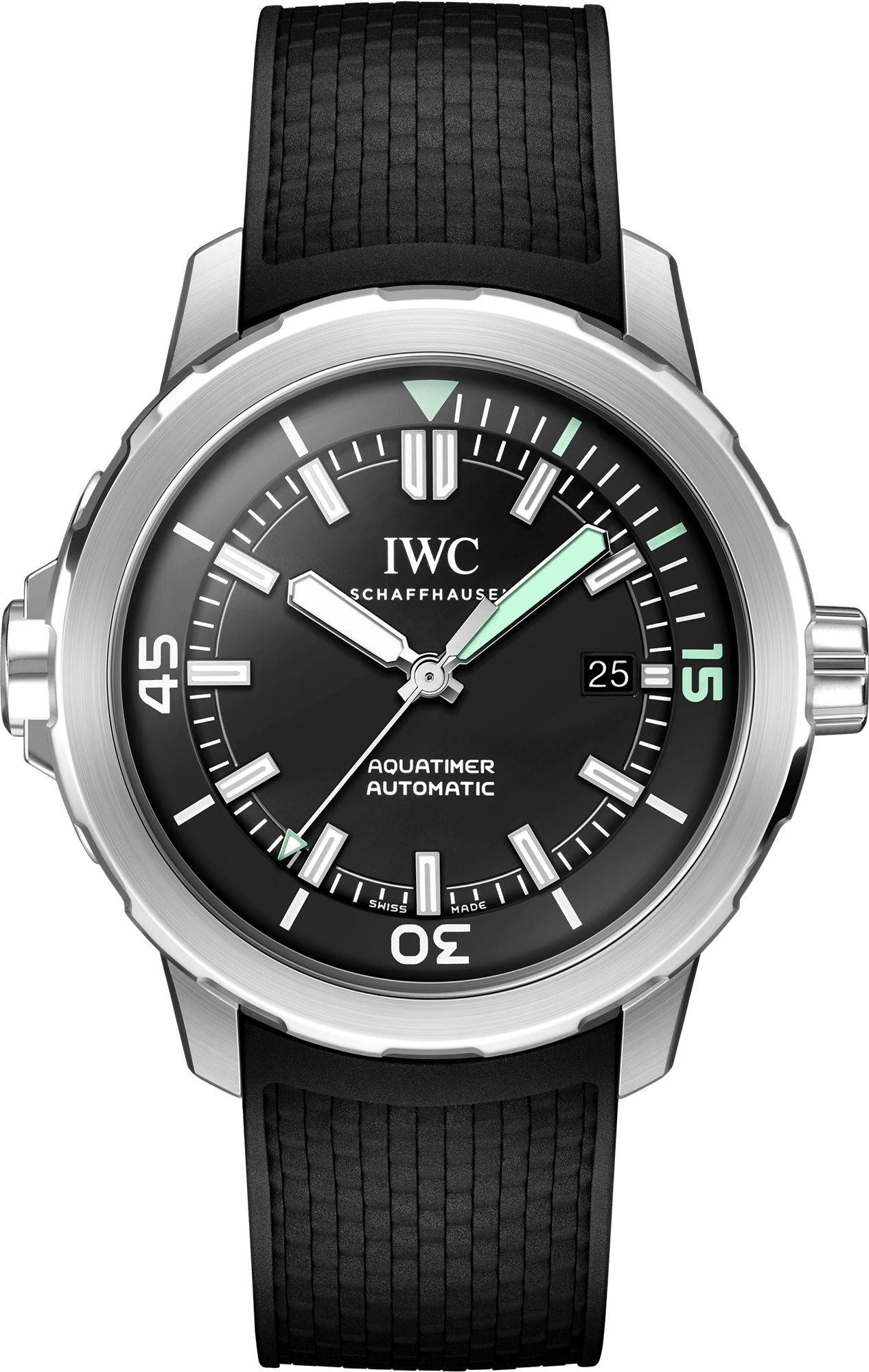 IWC Aquatimer  Black Dial 42 mm Automatic Watch For Men - 1