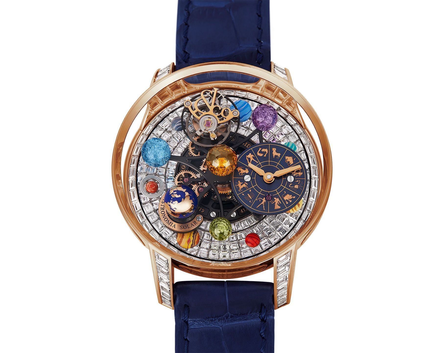 Jacob & Co. Astronomia Astronomia Solar Blue Dial 43 mm Manual Winding Watch For Men - 2