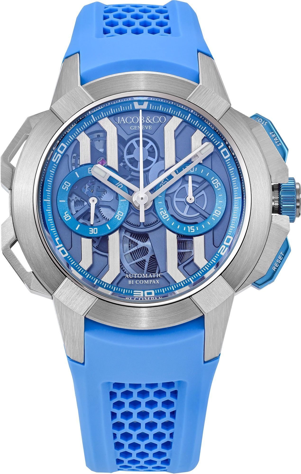 Jacob & Co. Epic X Chrono  Blue Dial 44 mm Automatic Watch For Men - 1