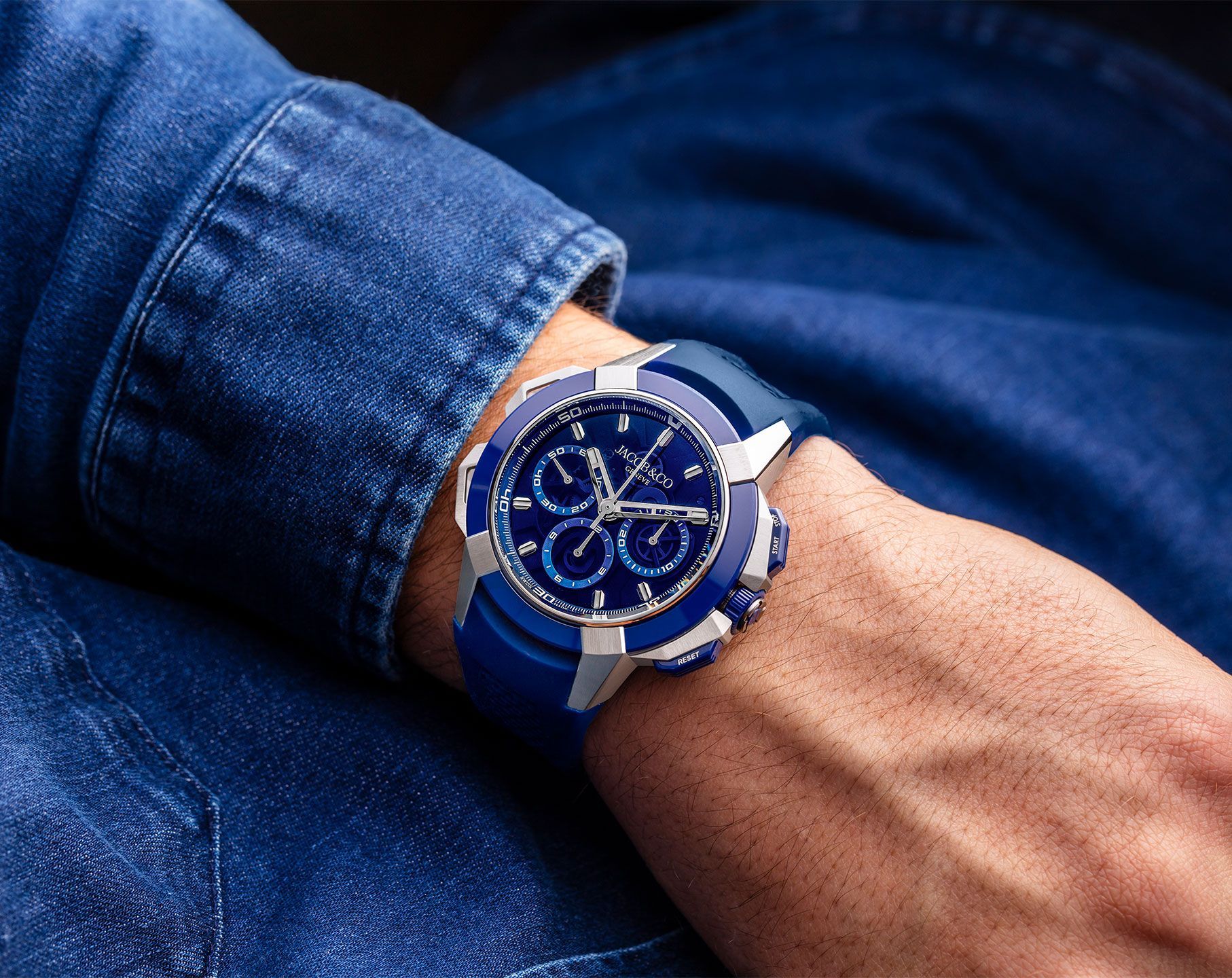 Jacob & Co. Epic X Chrono  Skeleton Dial 44 mm Automatic Watch For Men - 5