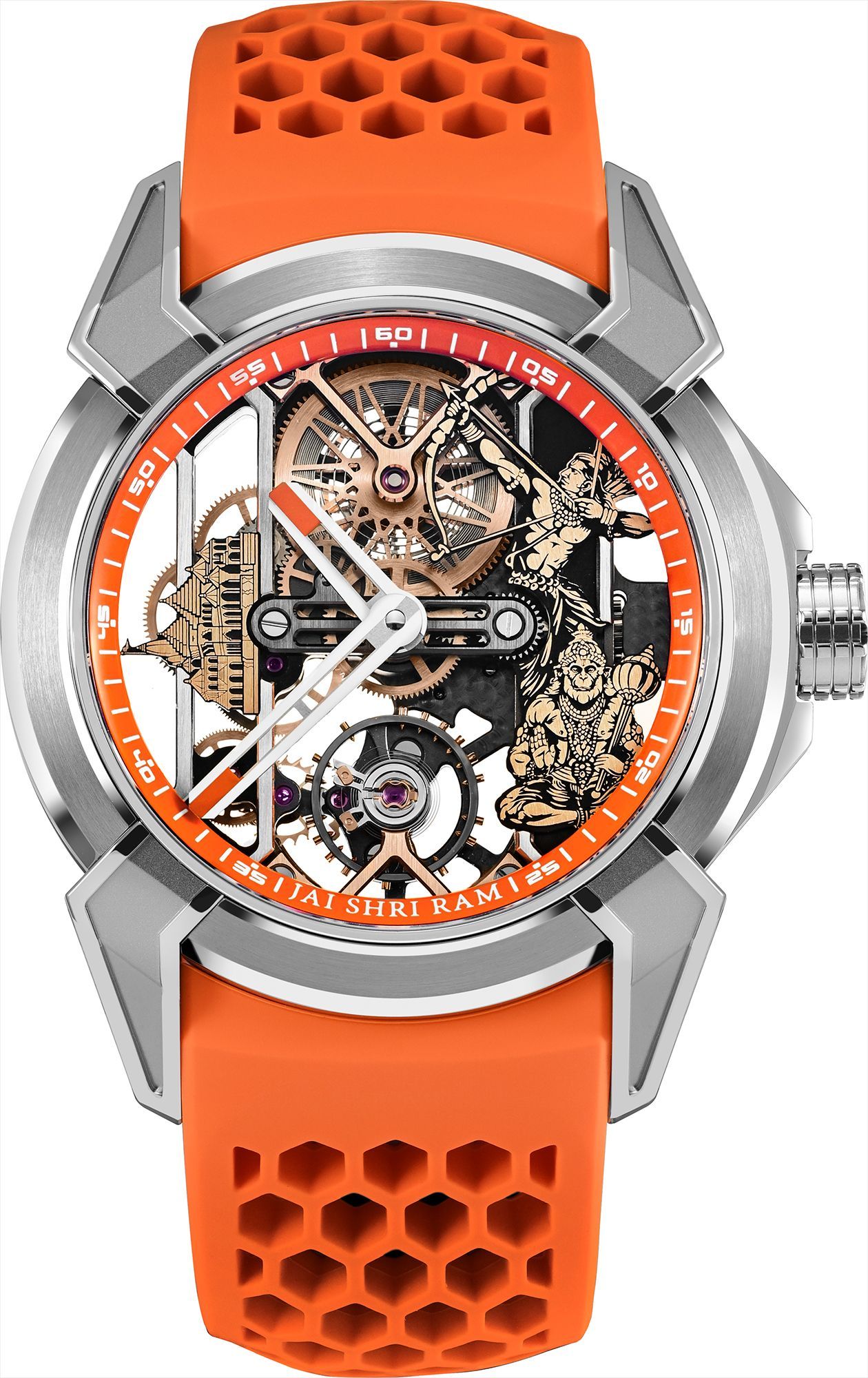 Jacob Co. Epic X 44 mm Watch in Skeleton Dial