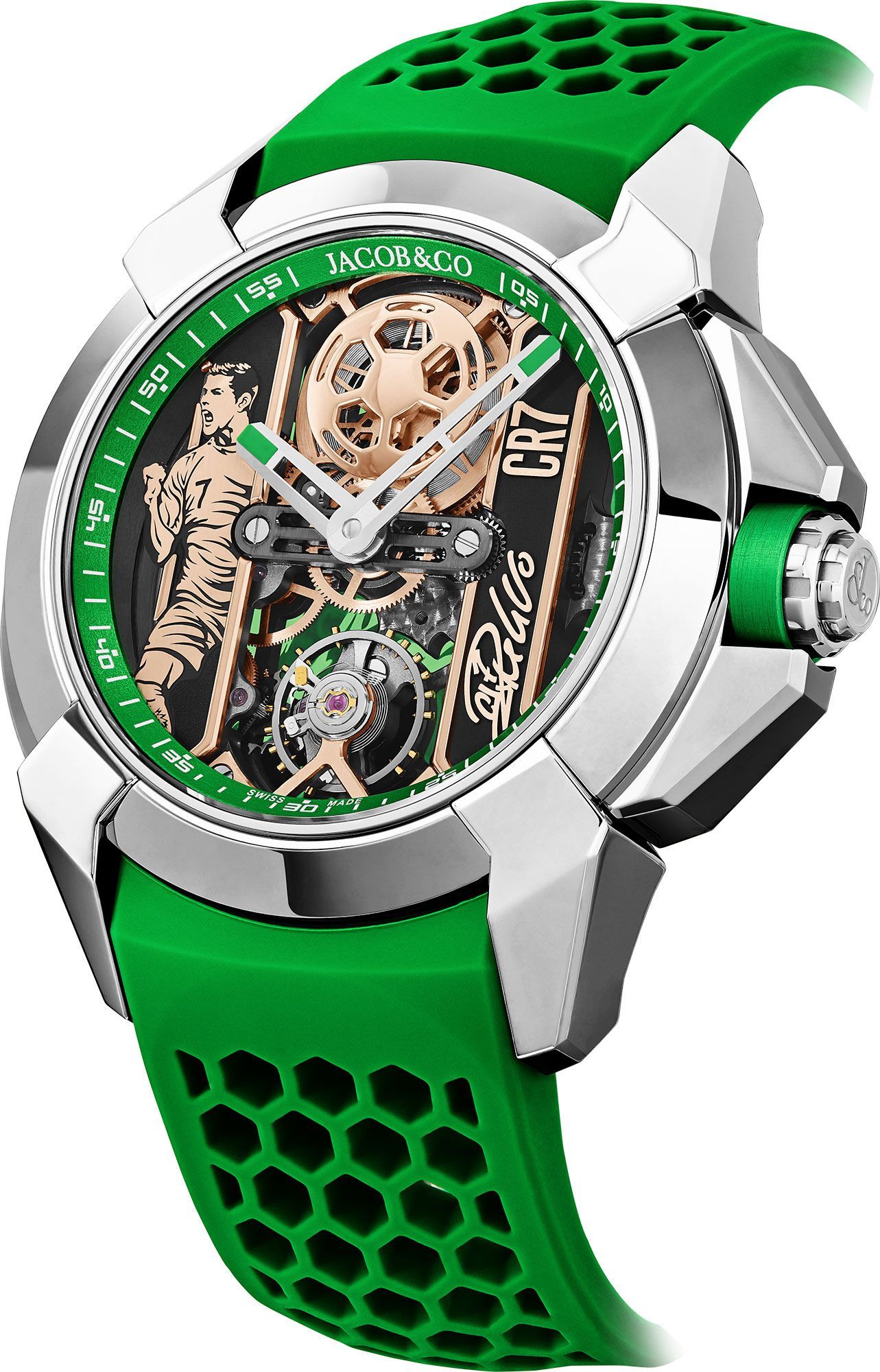 Jacob & Co. Epic X Heart of CR7 Skeleton Dial 44 mm Manual Winding Watch For Men - 1
