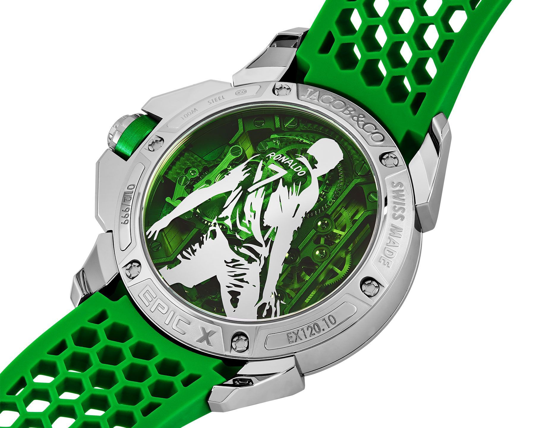 Jacob & Co. Epic X Heart of CR7 Skeleton Dial 44 mm Manual Winding Watch For Men - 2
