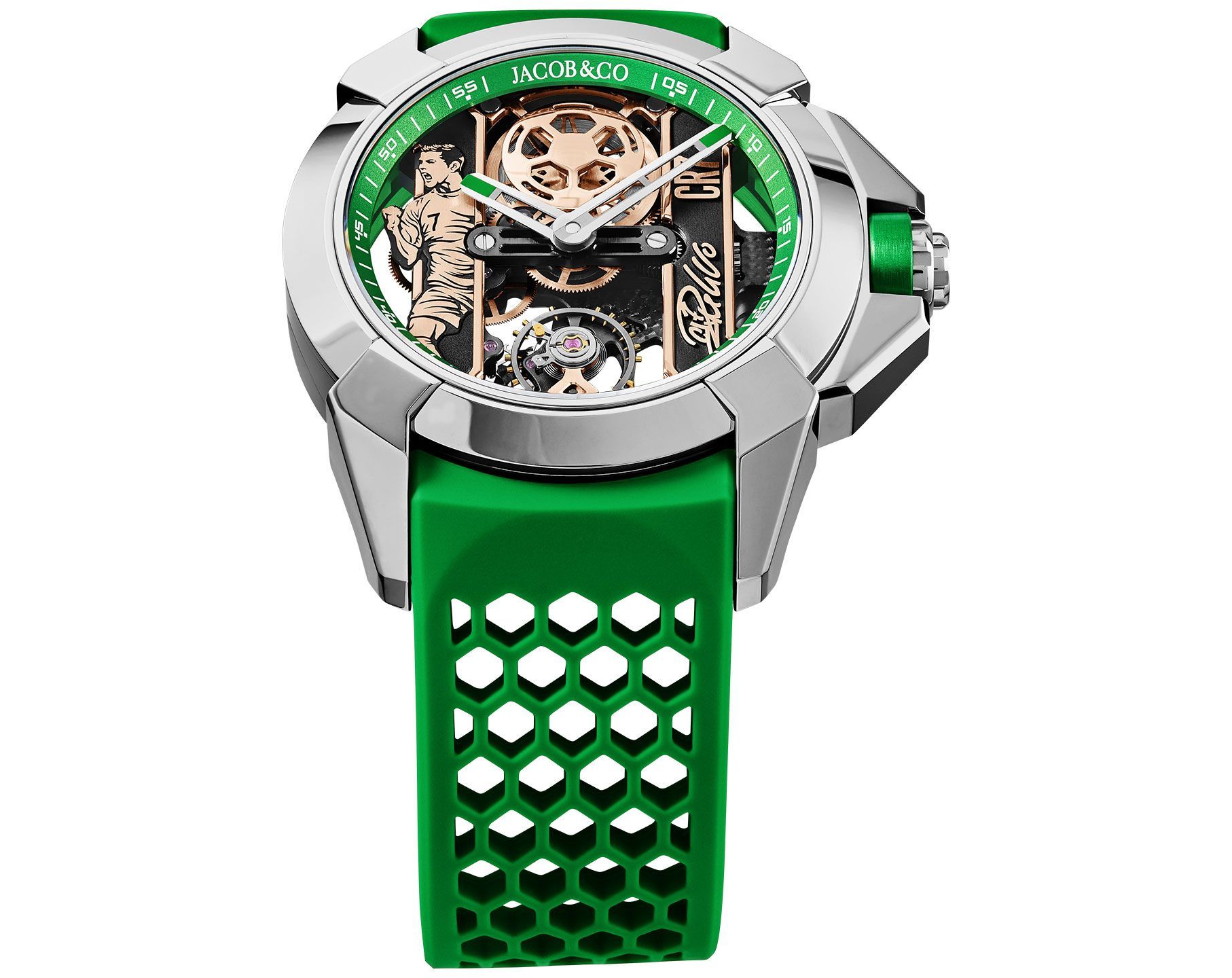 Jacob & Co. Epic X Heart of CR7 Skeleton Dial 44 mm Manual Winding Watch For Men - 6