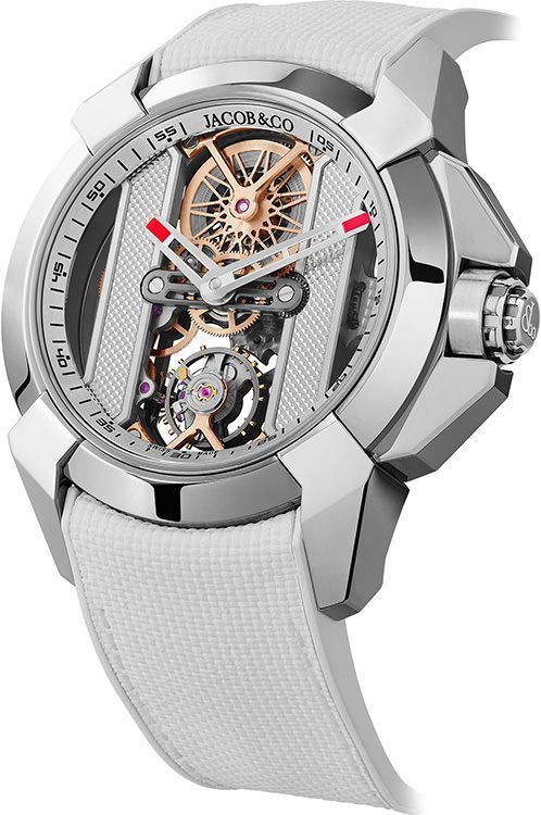 Jacob Co. Epic X V2 44 mm Watch in Skeleton Dial