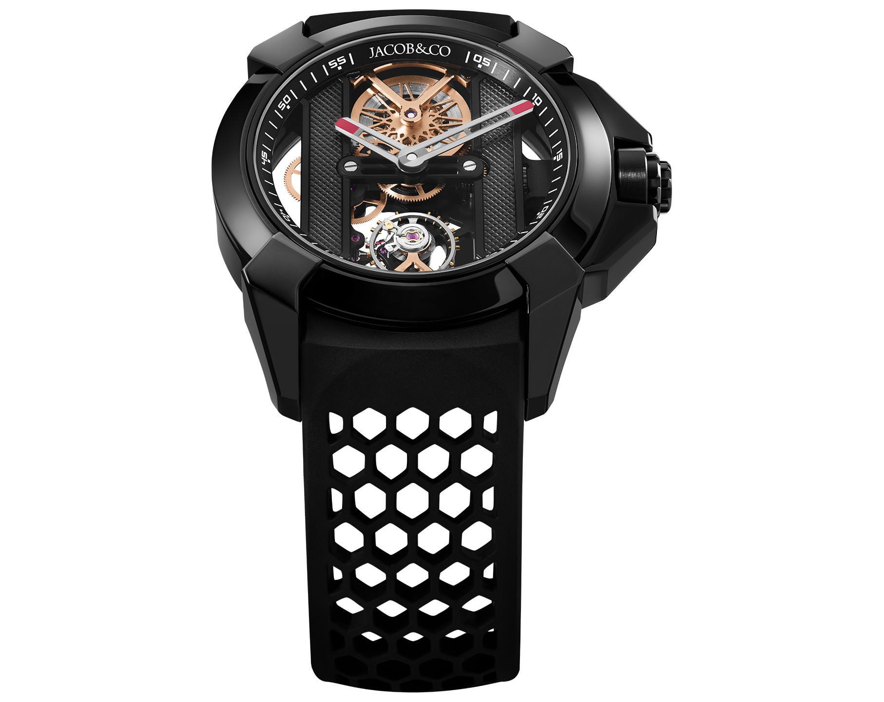 Jacob Co. Epic X V2 44 mm Watch in Skeleton Dial