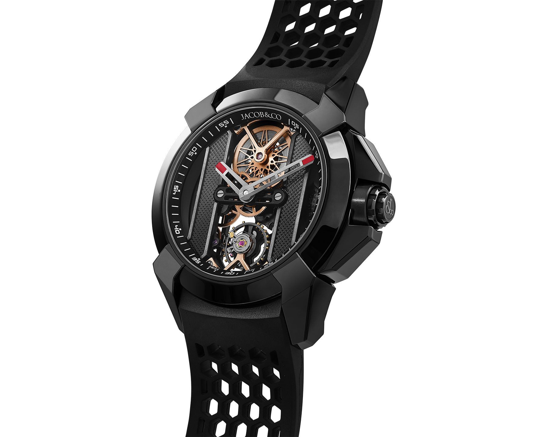 Jacob Co. Epic X V2 44 mm Watch in Skeleton Dial