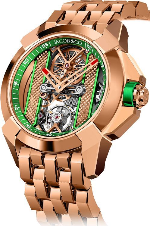 Jacob Co. Epic X V2 44 mm Watch in Skeleton Dial