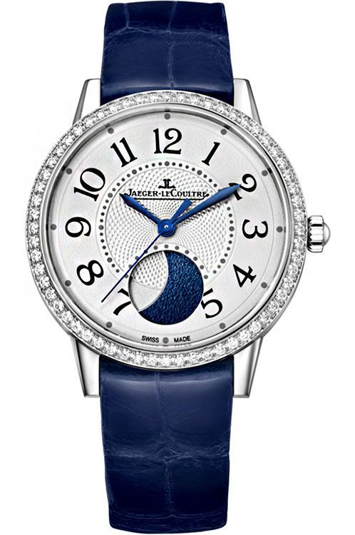 Jaeger LeCoultre Moon 34 mm Watch in Silver Dial