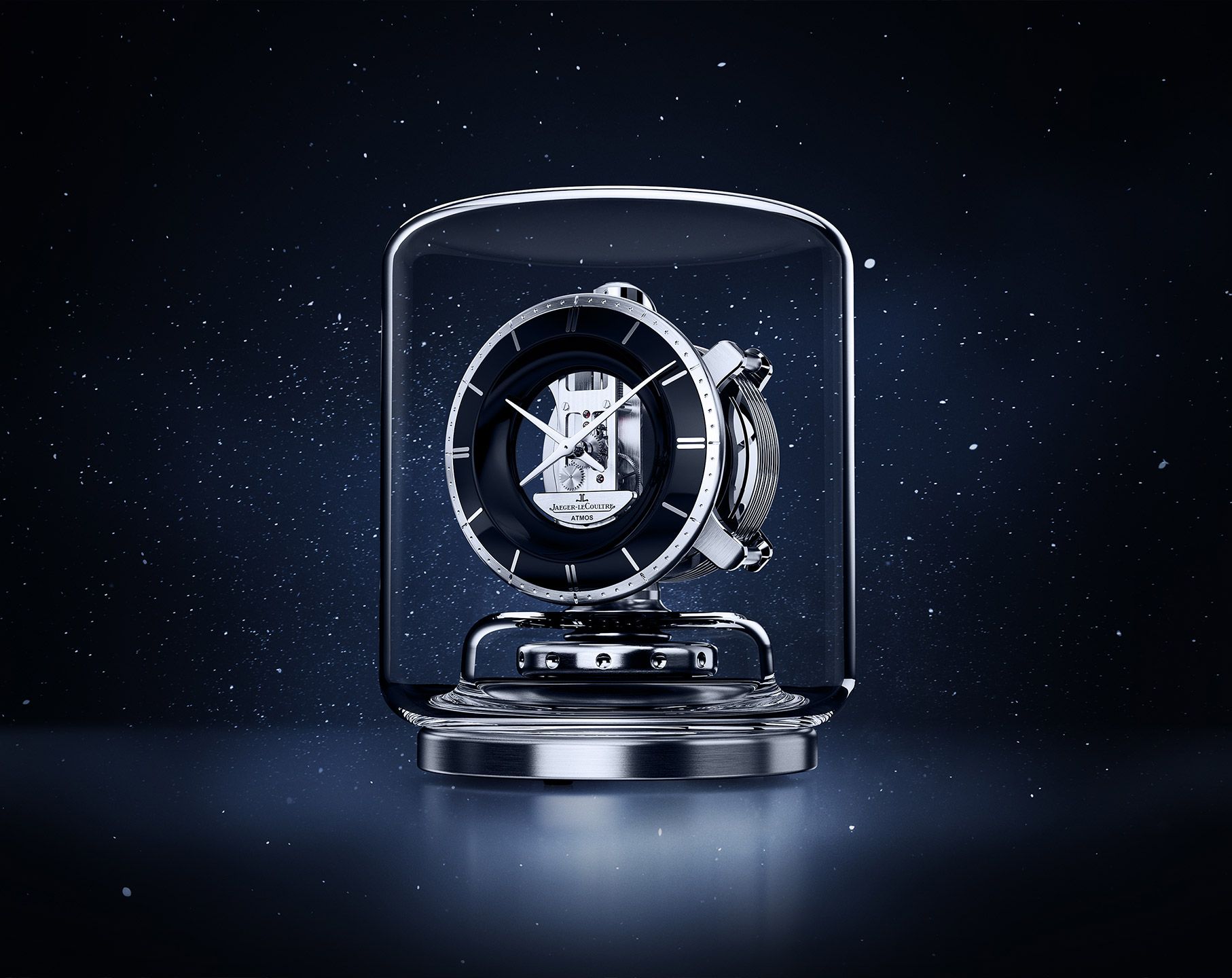 Jaeger-LeCoultre Atmos Q540531J with Trasparent Dial Table Clock