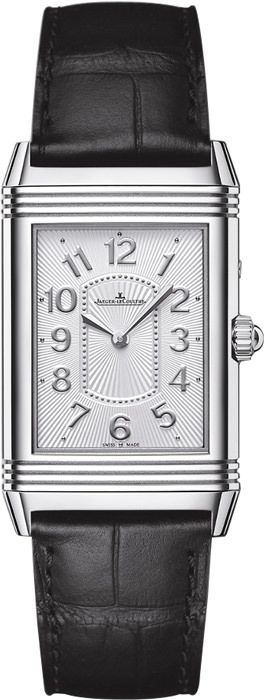 Jaeger-LeCoultre Reverso Lady Ultra Thin Duetto Duo Silver Dial 24 mm Manual Winding Watch For Women - 1
