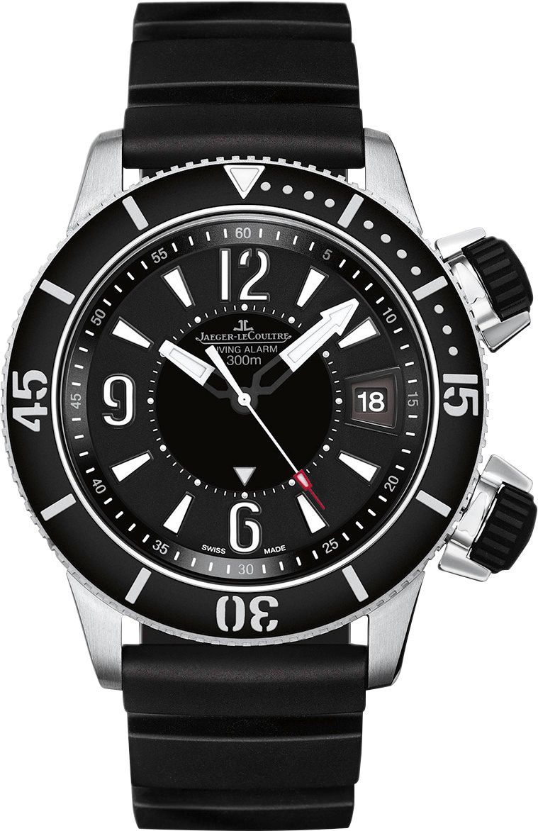 Jaeger-LeCoultre Master Master Compressor Diving Alarm Navy Seals Black Dial 46 mm Automatic Watch For Men - 1