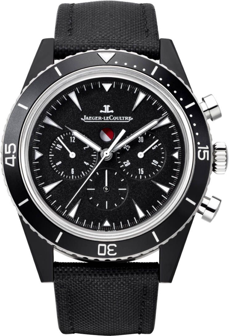 Jaeger-LeCoultre Master Master Compressor Deep Sea Chronograph Cermet Black Dial 44 mm Automatic Watch For Men - 1