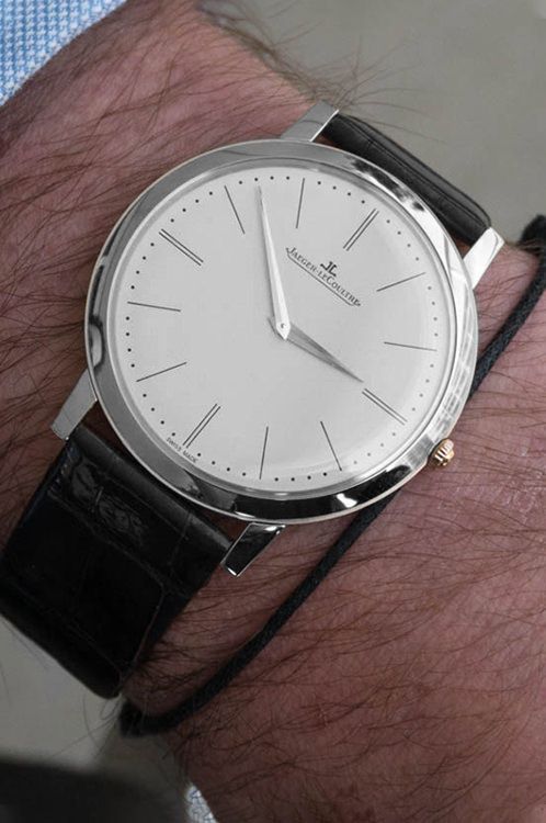 Jaeger LeCoultre Ultra Thin 1907 40 mm Watch in Silver Dial