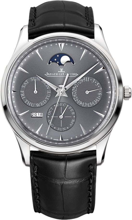Jaeger-LeCoultre Master Ultra Thin Perpetual Grey Dial 39 mm Automatic Watch For Men - 1