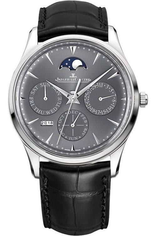 Jaeger LeCoultre Ultra Thin Perpetual 39 mm Watch in Grey Dial