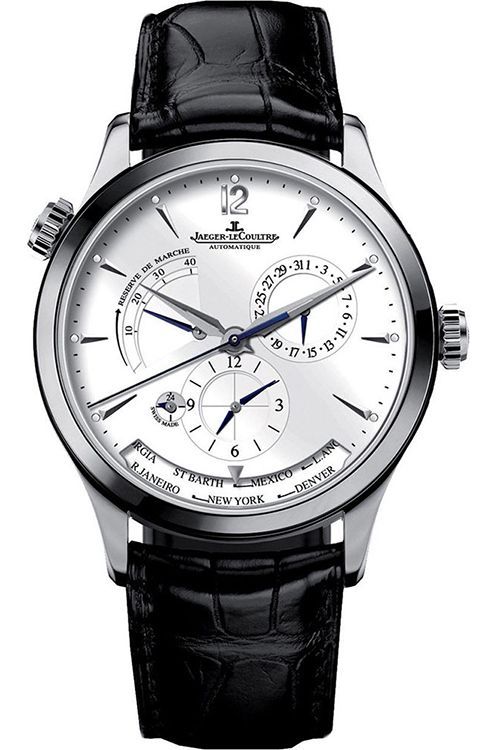 Jaeger LeCoultre Geographic 39 mm Watch in Silver Dial