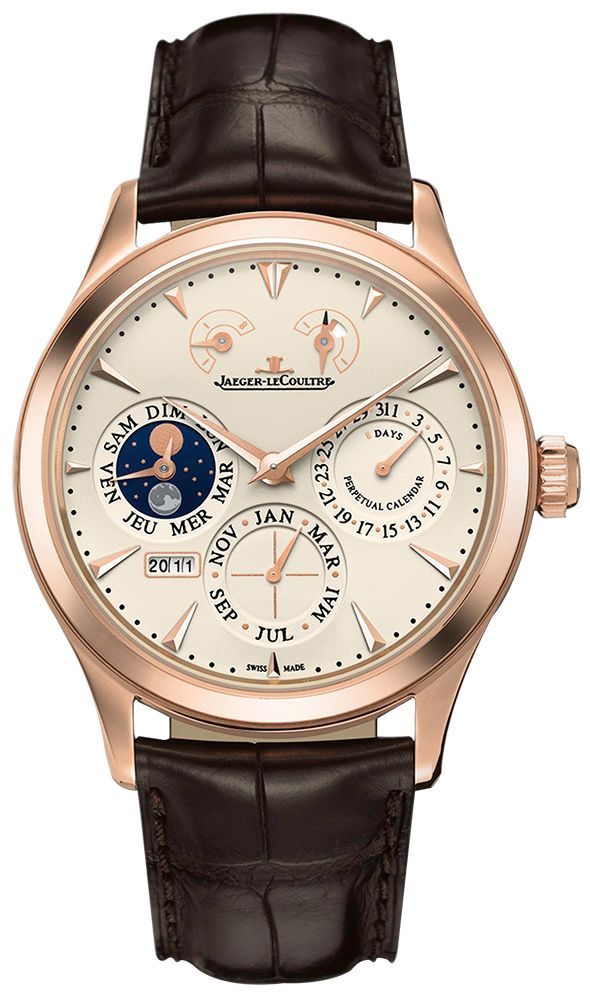 Jaeger-LeCoultre Master Eight Days Perpetual 40 Beige Dial 40 mm Manual Winding Watch For Men - 1