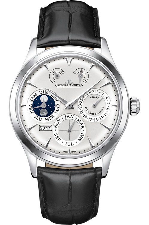 Jaeger LeCoultre Eight Days Perpetual 40 40 mm Watch in Silver Dial