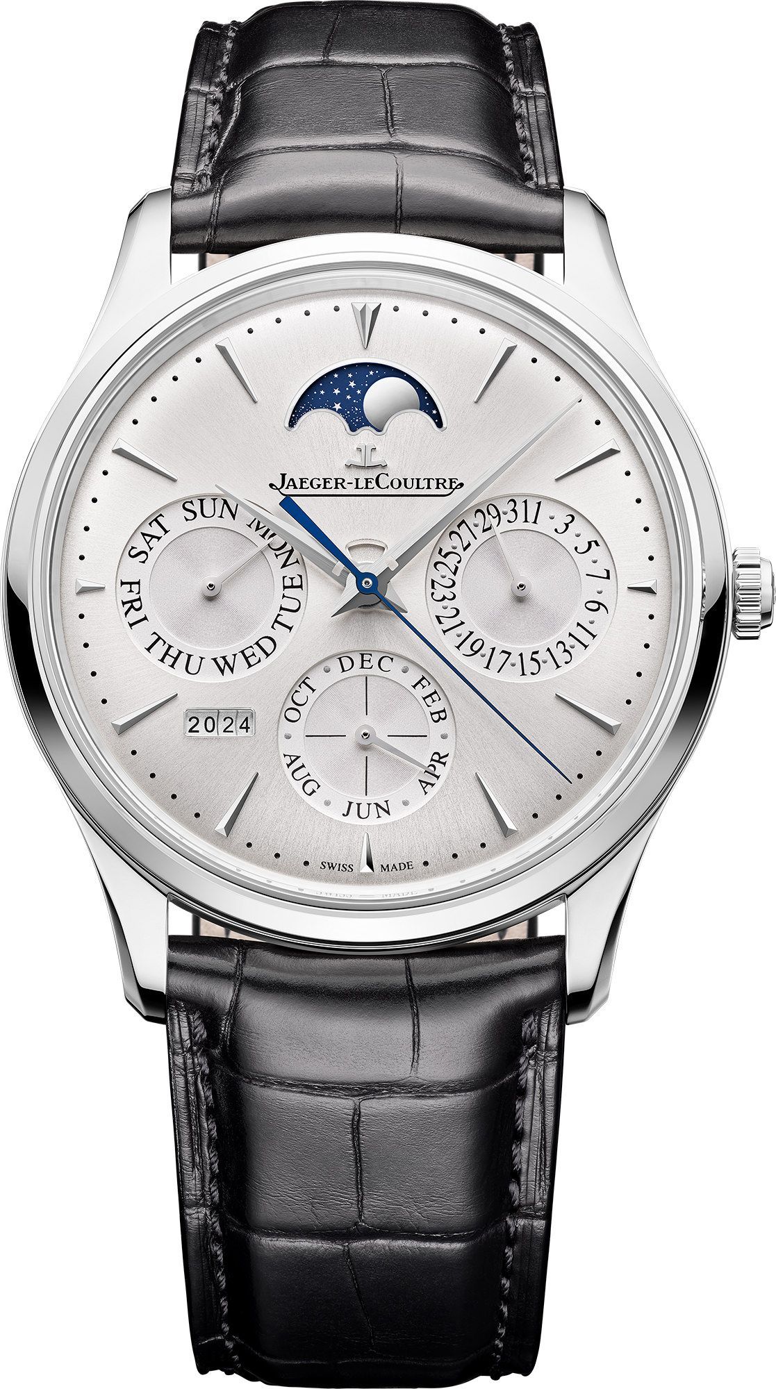 Jaeger LeCoultre Master Ultra Thin 39 mm Watch in Silver Dial