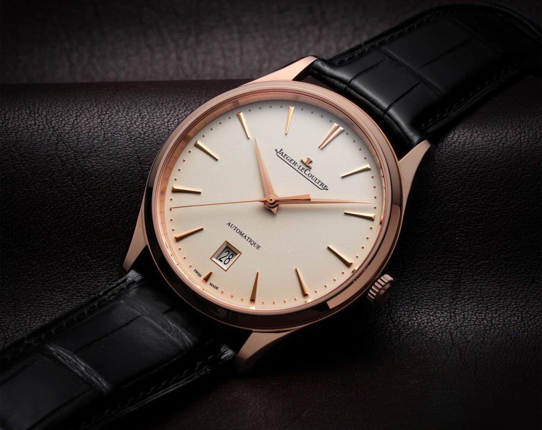 Jaeger-LeCoultre Master Ultra Thin  Beige Dial 39 mm Automatic Watch For Men - 4