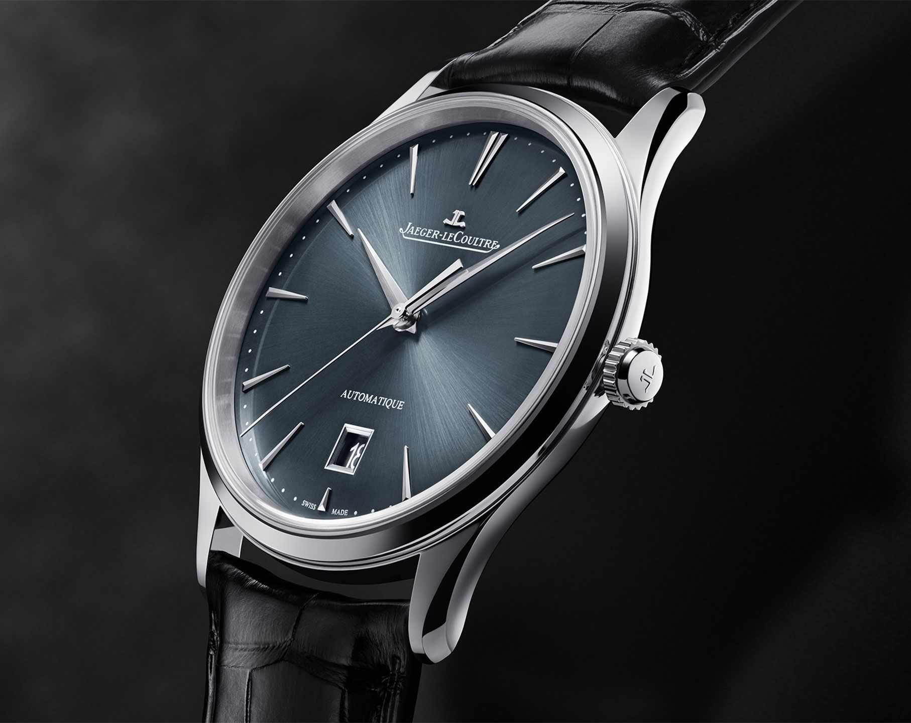 Jaeger-LeCoultre Master Ultra Thin  Blue Dial 39 mm Automatic Watch For Men - 6