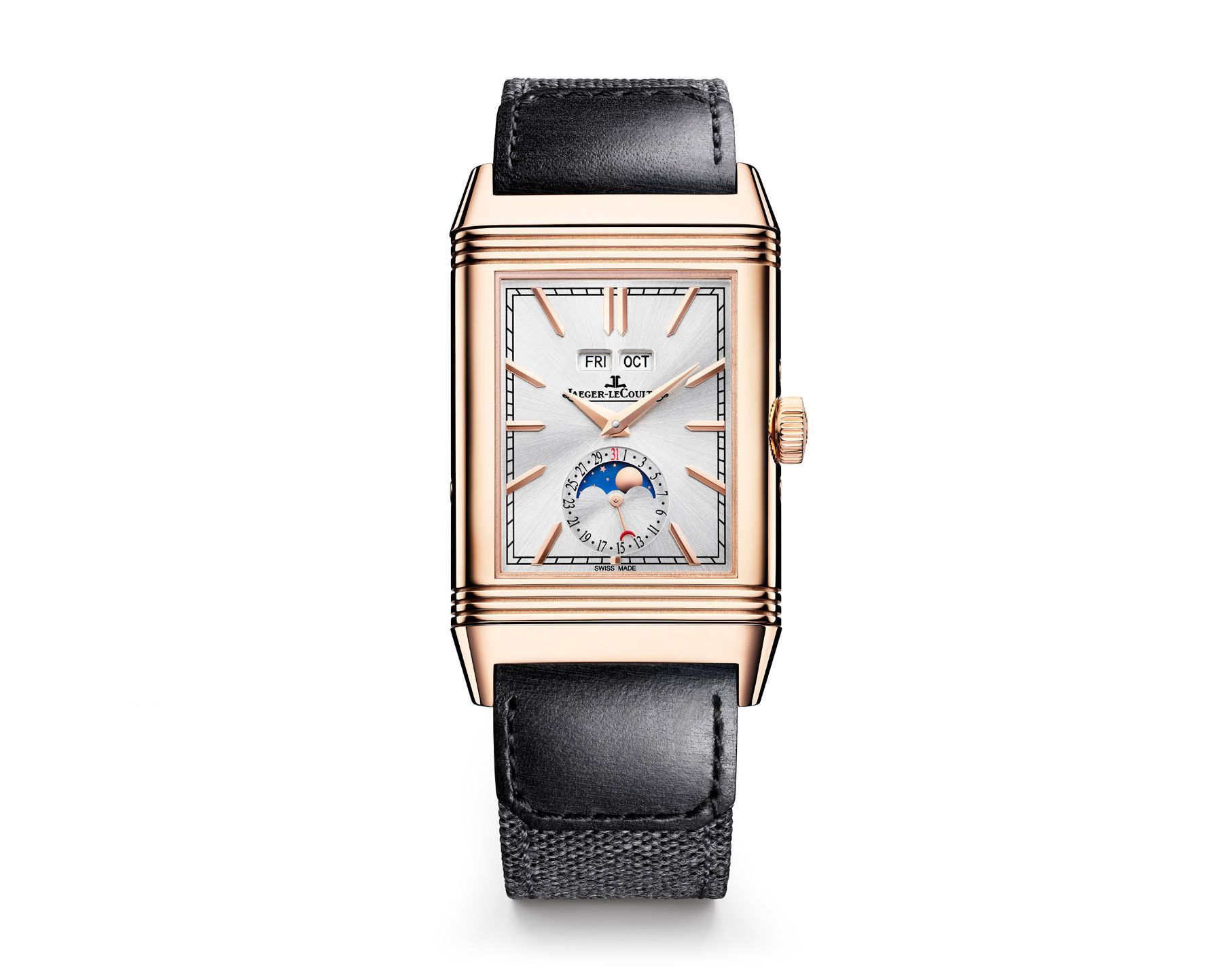 Jaeger-LeCoultre Reverso Reverso Tribute Silver & Grey Dial 29.9 mm Manual Winding Watch For Men - 7