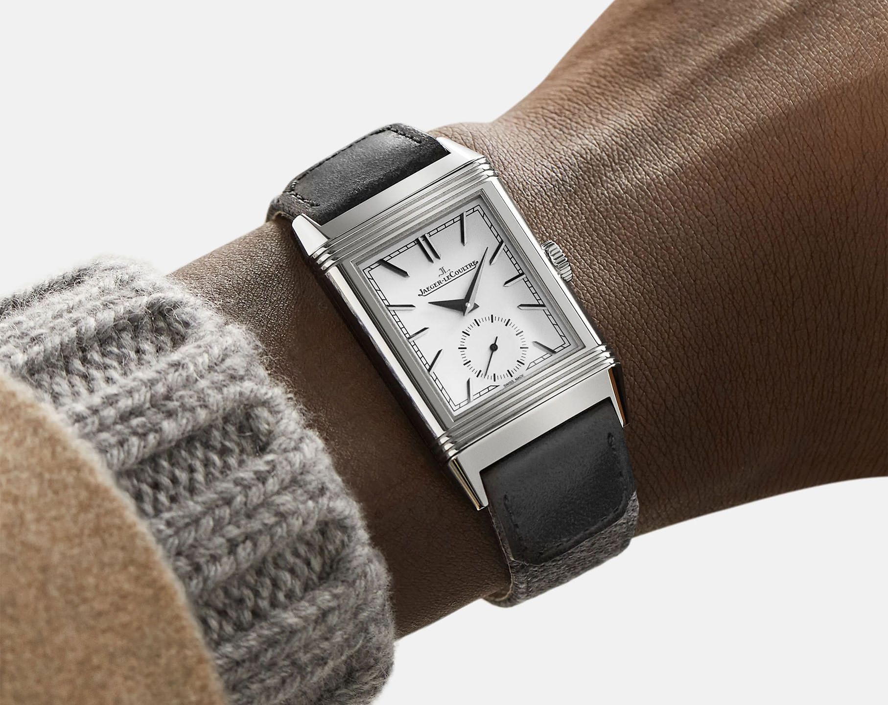 Jaeger-LeCoultre Reverso Tribute 27.4 mm Watch in Silver Dial
