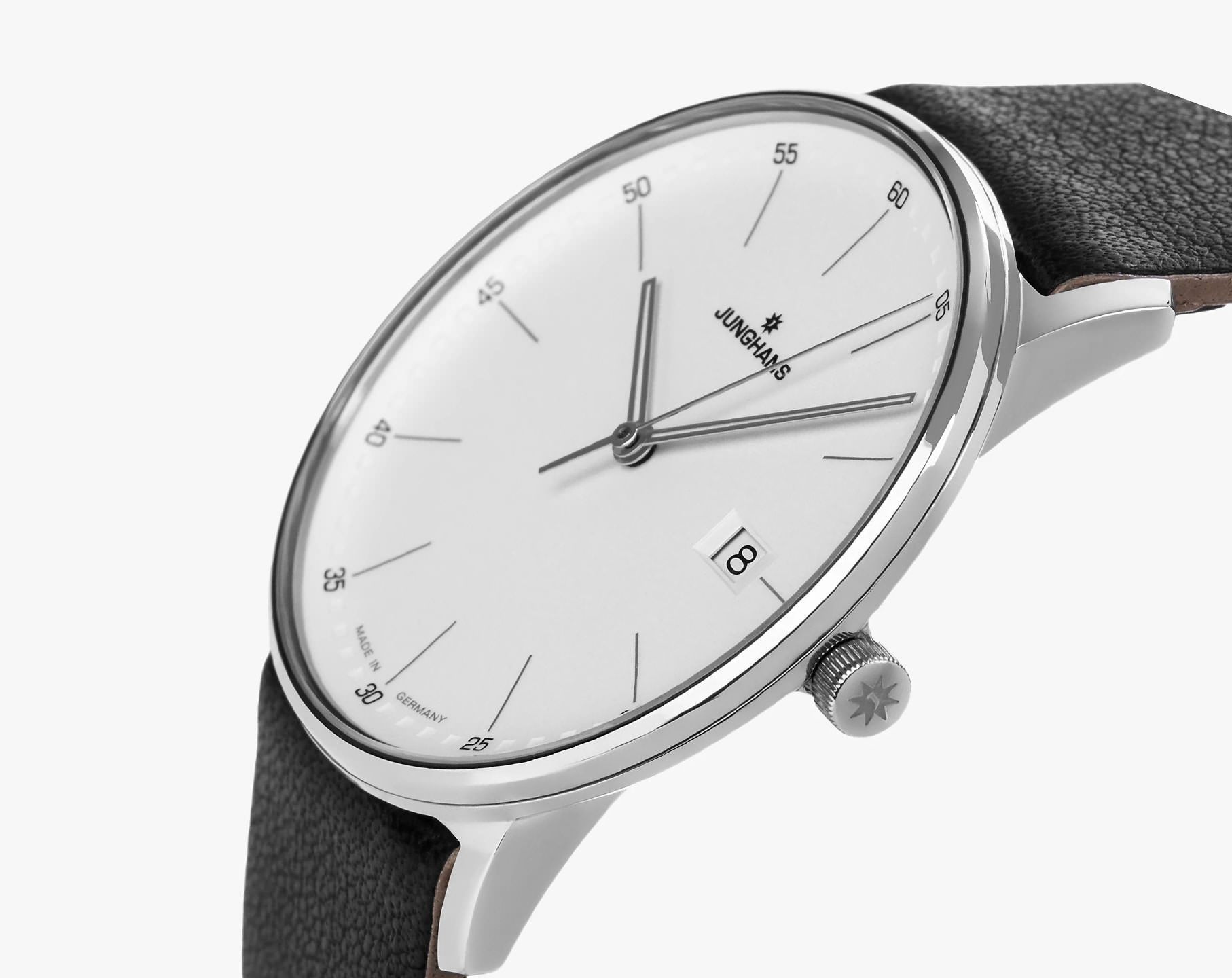 Junghans Quartz 39 mm Watch in Silver Dial