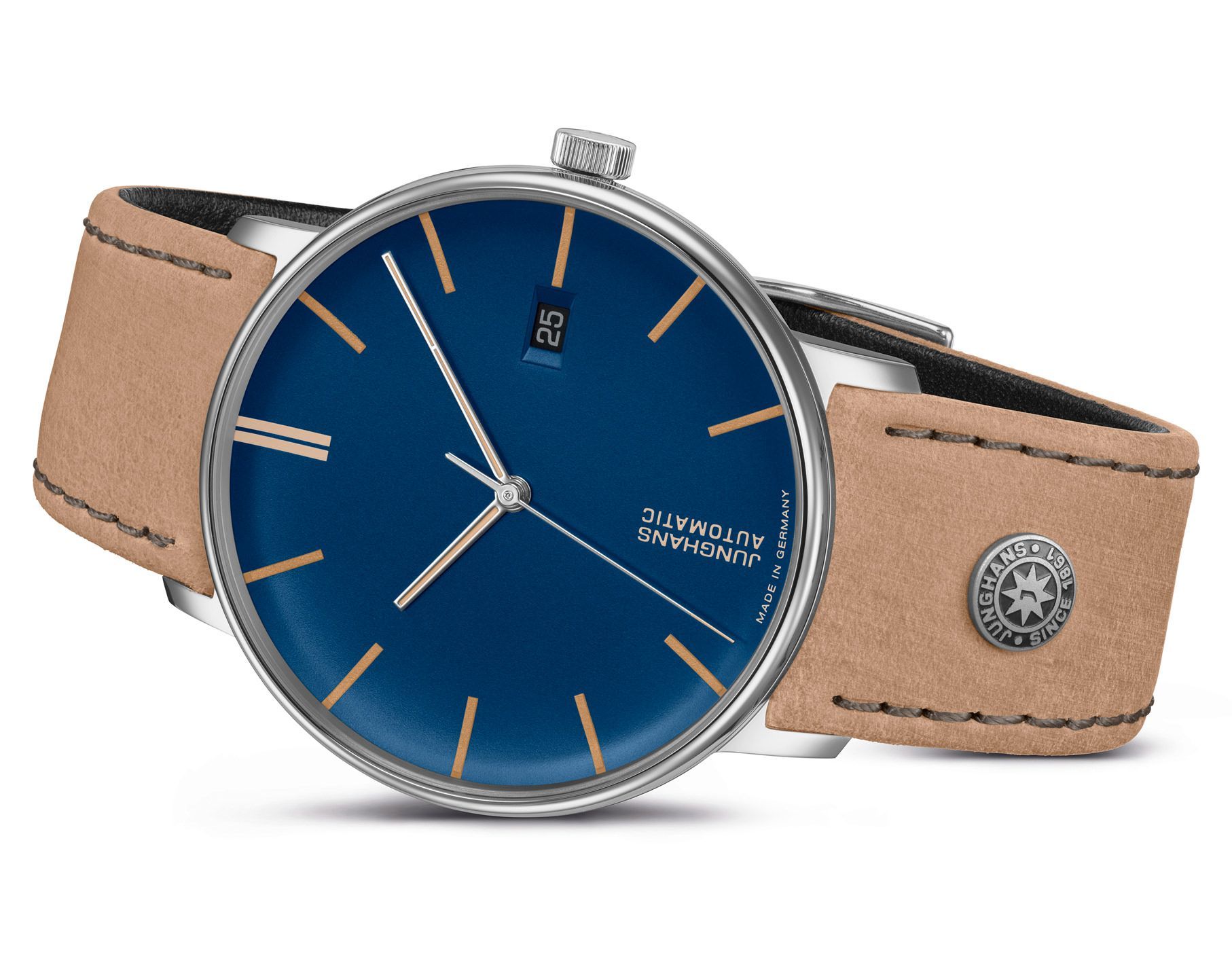 Junghans FORM FORM A Blue Dial 39 mm Automatic Watch For Men - 3