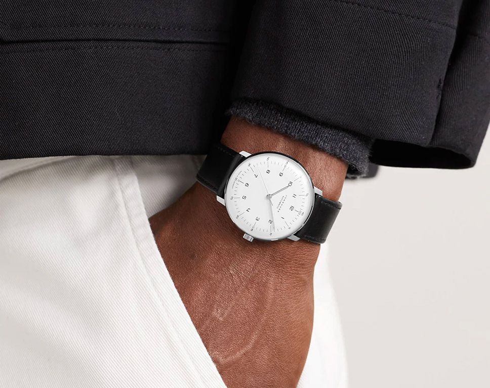 Junghans max bill Automatic 38 mm Watch in White Dial