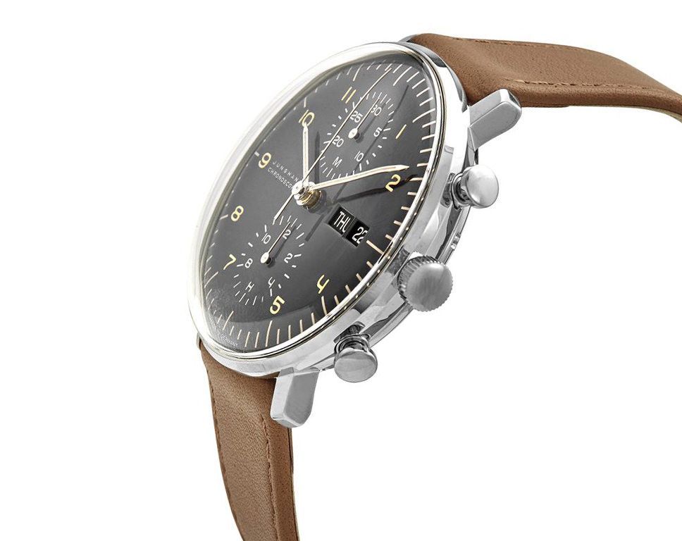 Junghans Chronoscope 40 mm Watch in Grey Dial