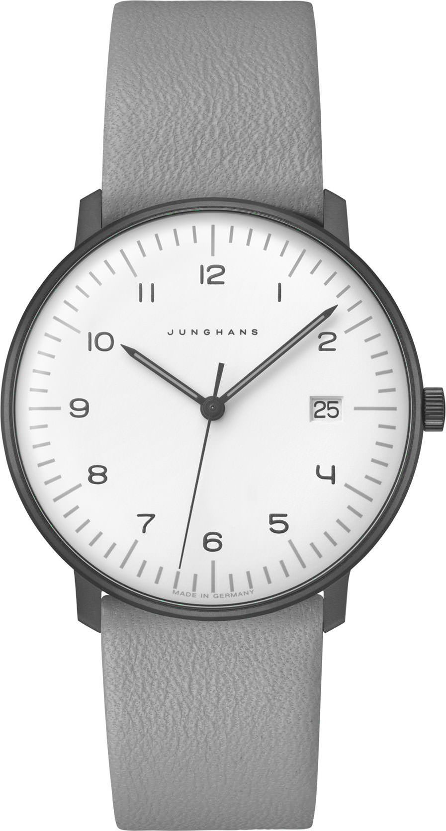 Junghans max bill Quartz 38 mm Watch in White Dial For Men - 1