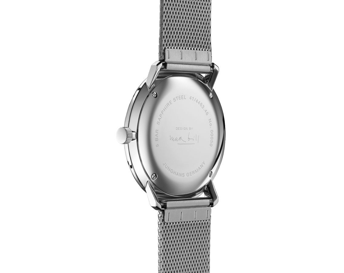 Junghans max bill Quartz 38 mm Watch in Silver Dial For Men - 3