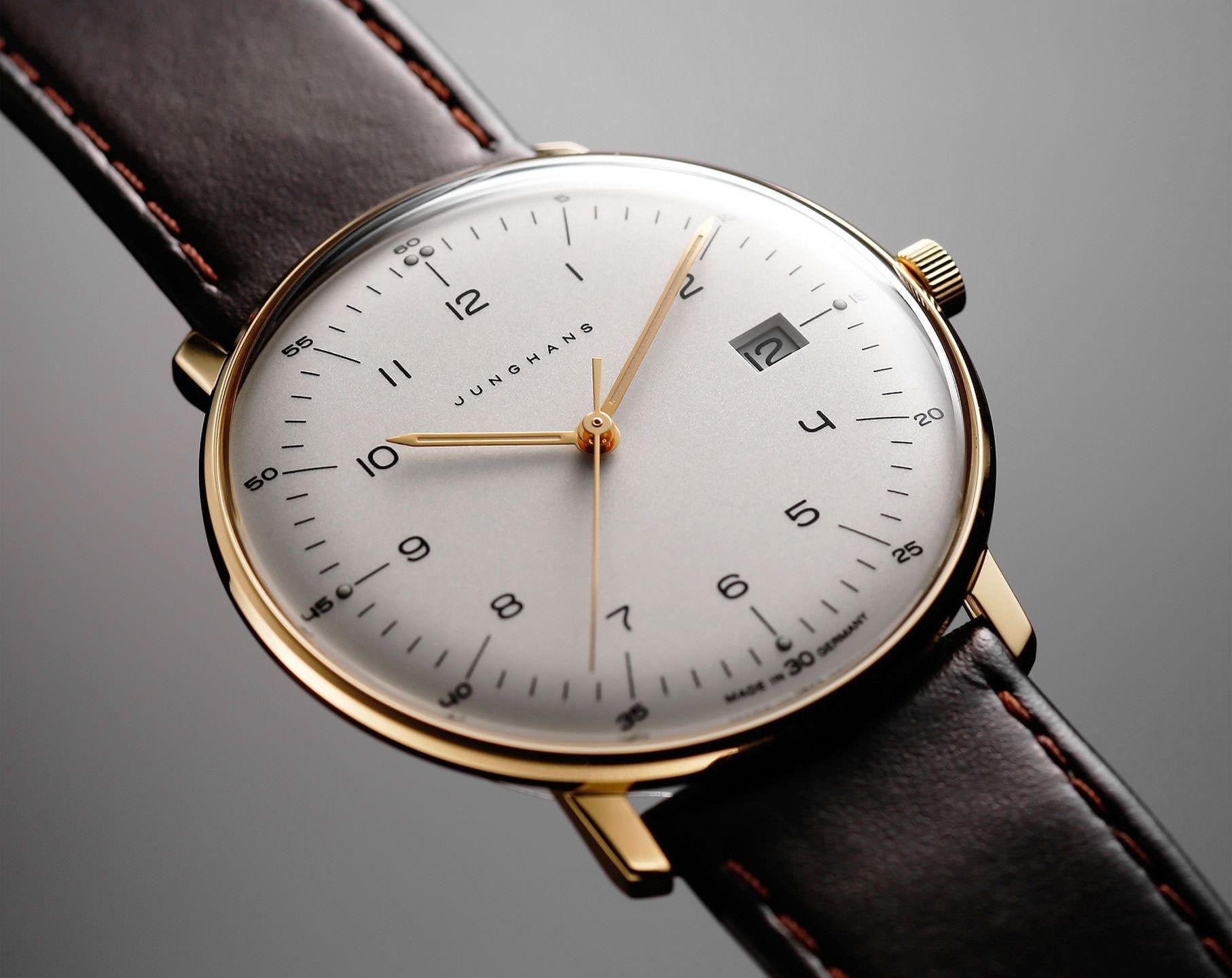 Junghans Quartz 38 mm Watch in White Dial