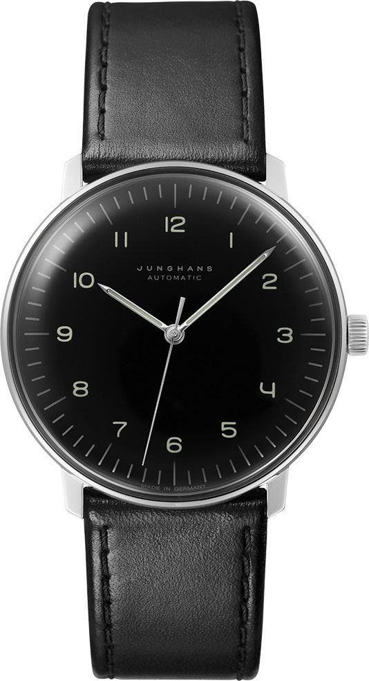 Junghans max bill  Black Dial 38 mm Automatic Watch For Men - 1