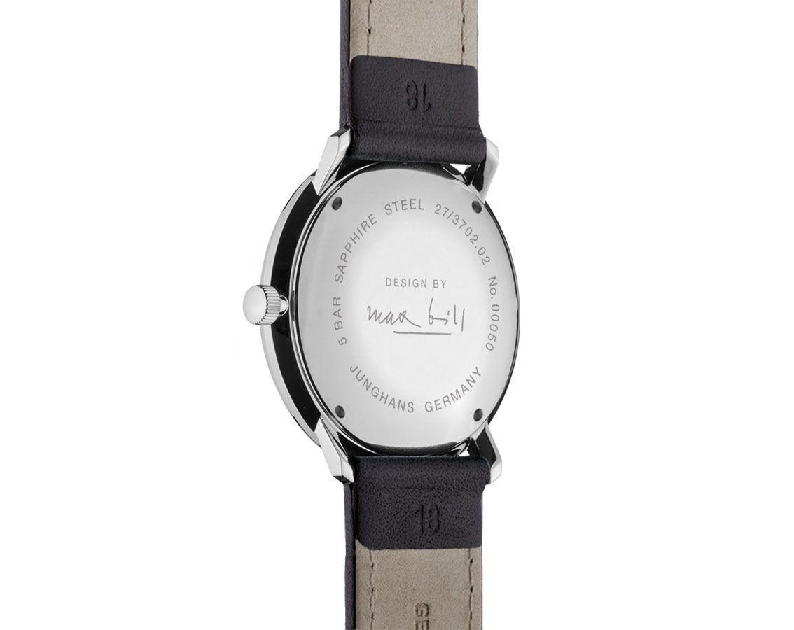 Junghans max bill max bill Hand Winding Black Dial 34 mm Manual Winding Watch For Women - 2