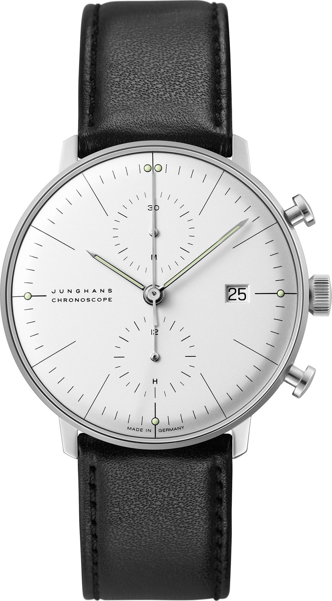 Junghans max bill Chronoscope 40 mm Watch in Silver Dial For Men - 1