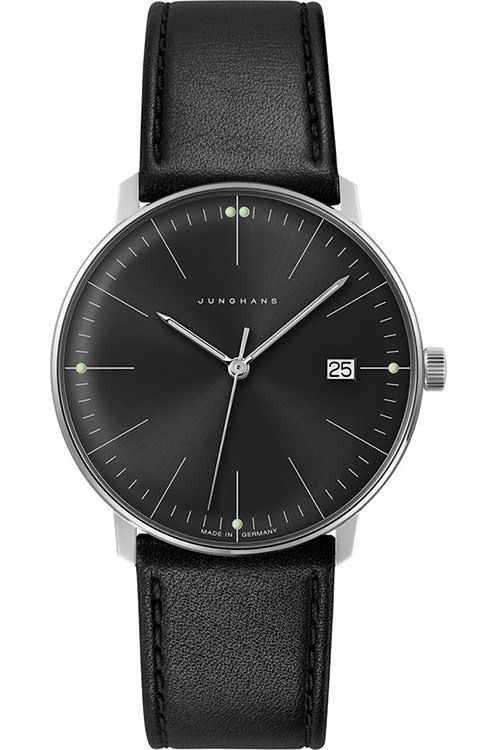 Junghans Quartz 38 mm Watch in Black Dial